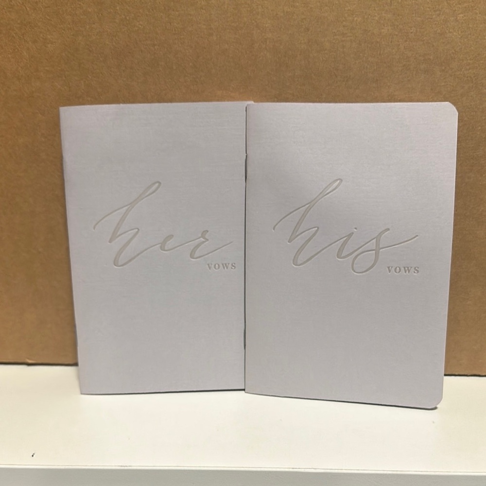 Elegant His and Her Vows Notebooks